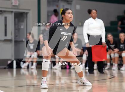 Thumbnail 3 in Stratford vs. Vandegrift (UIL 6A Volleyball Division II Semifinal) photogallery.