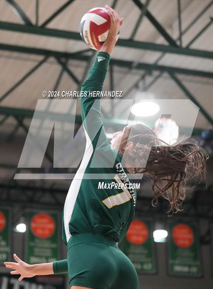 Thumbnail 2 in Stratford vs. Vandegrift (UIL 6A Volleyball Division II Semifinal) photogallery.