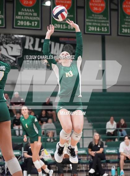 Thumbnail 2 in Stratford vs. Vandegrift (UIL 6A Volleyball Division II Semifinal) photogallery.