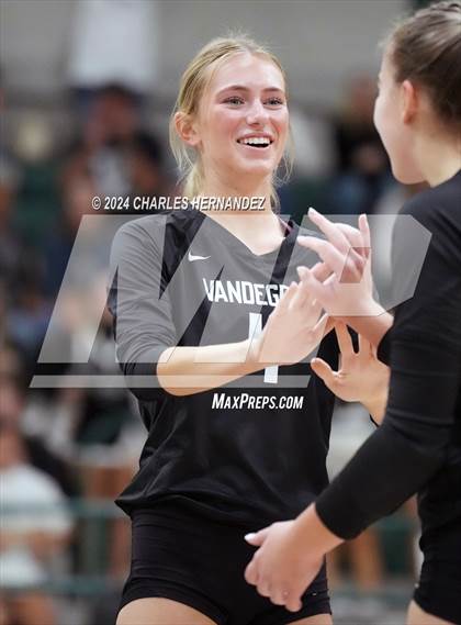 Thumbnail 1 in Stratford vs. Vandegrift (UIL 6A Volleyball Division II Semifinal) photogallery.