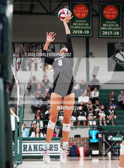 Thumbnail 1 in Stratford vs. Vandegrift (UIL 6A Volleyball Division II Semifinal) photogallery.