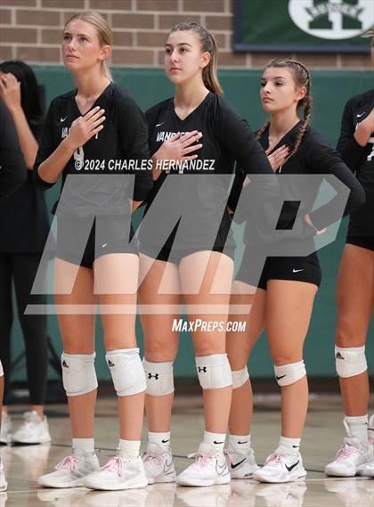 Thumbnail 3 in Stratford vs. Vandegrift (UIL 6A Volleyball Division II Semifinal) photogallery.