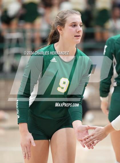 Thumbnail 2 in Stratford vs. Vandegrift (UIL 6A Volleyball Division II Semifinal) photogallery.