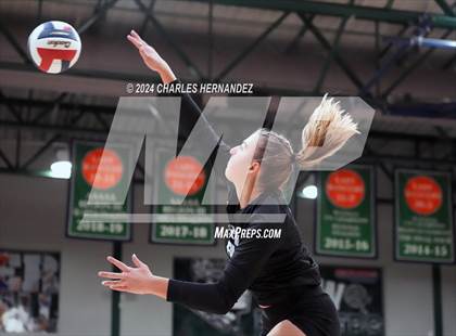 Thumbnail 2 in Stratford vs. Vandegrift (UIL 6A Volleyball Division II Semifinal) photogallery.