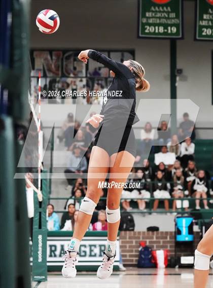 Thumbnail 2 in Stratford vs. Vandegrift (UIL 6A Volleyball Division II Semifinal) photogallery.