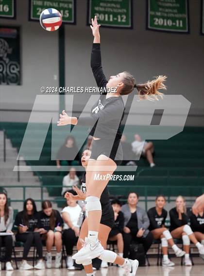 Thumbnail 2 in Stratford vs. Vandegrift (UIL 6A Volleyball Division II Semifinal) photogallery.