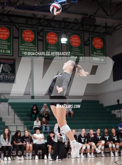 Thumbnail 2 in Stratford vs. Vandegrift (UIL 6A Volleyball Division II Semifinal) photogallery.