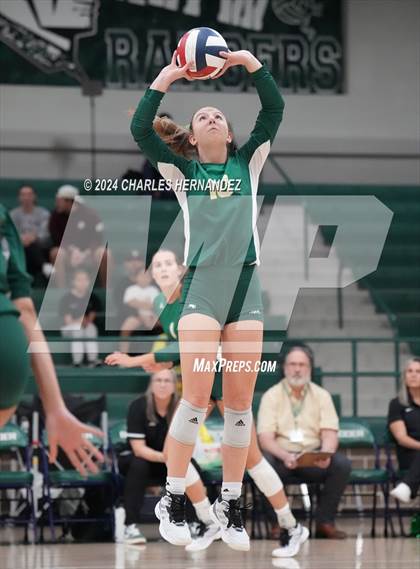 Thumbnail 3 in Stratford vs. Vandegrift (UIL 6A Volleyball Division II Semifinal) photogallery.