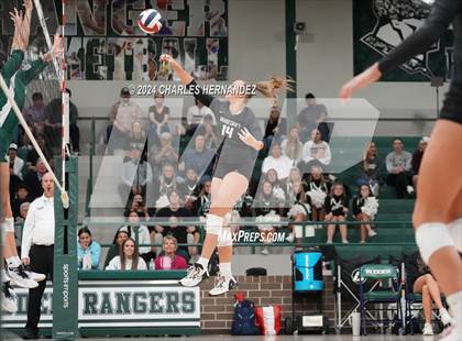 Thumbnail 2 in Stratford vs. Vandegrift (UIL 6A Volleyball Division II Semifinal) photogallery.