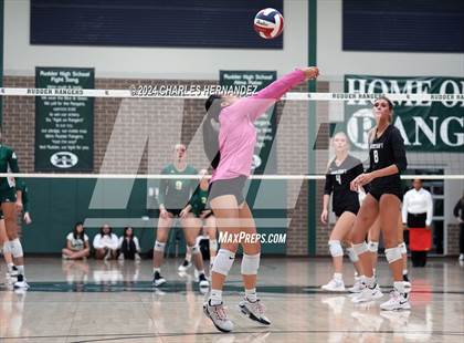 Thumbnail 3 in Stratford vs. Vandegrift (UIL 6A Volleyball Division II Semifinal) photogallery.