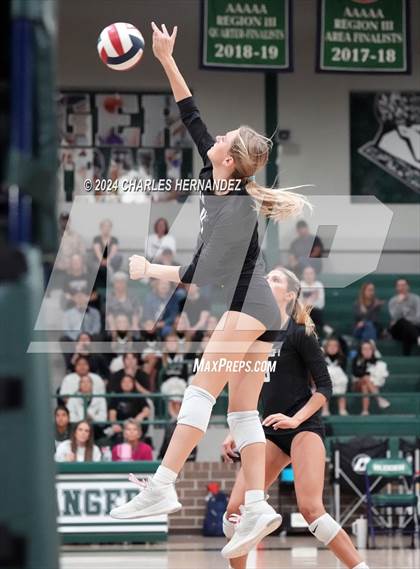 Thumbnail 2 in Stratford vs. Vandegrift (UIL 6A Volleyball Division II Semifinal) photogallery.