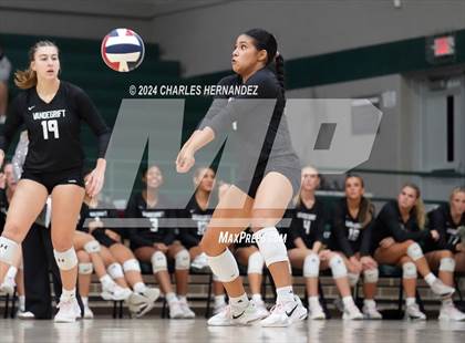 Thumbnail 3 in Stratford vs. Vandegrift (UIL 6A Volleyball Division II Semifinal) photogallery.