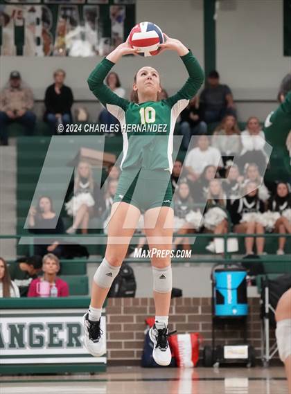 Thumbnail 3 in Stratford vs. Vandegrift (UIL 6A Volleyball Division II Semifinal) photogallery.