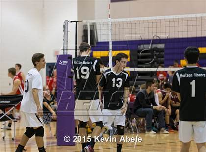 Thumbnail 1 in Horizon Honors vs Mountain Pointe (Notre Dame Prep Invitational) photogallery.
