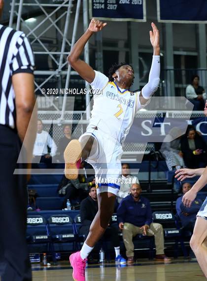 Thumbnail 2 in Foothills Christian vs. St. Bernard (Bosco Dream Showcase) photogallery.