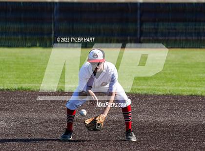 Thumbnail 2 in Tri-West Hendricks vs. Indianapolis Cardinal Ritter (IHSAA 3A Sectional Semi-Final) photogallery.