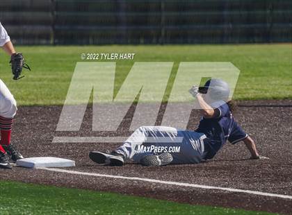 Thumbnail 3 in Tri-West Hendricks vs. Indianapolis Cardinal Ritter (IHSAA 3A Sectional Semi-Final) photogallery.