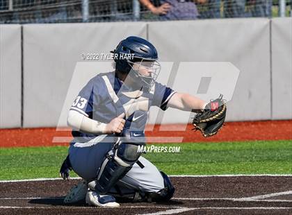 Thumbnail 2 in Tri-West Hendricks vs. Indianapolis Cardinal Ritter (IHSAA 3A Sectional Semi-Final) photogallery.
