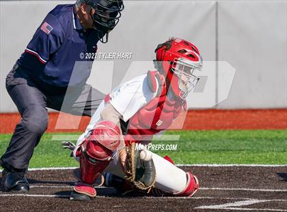 Thumbnail 3 in Tri-West Hendricks vs. Indianapolis Cardinal Ritter (IHSAA 3A Sectional Semi-Final) photogallery.
