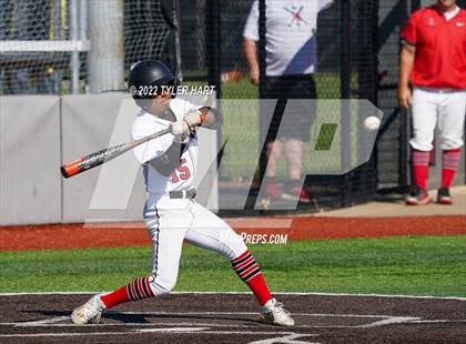 Thumbnail 2 in Tri-West Hendricks vs. Indianapolis Cardinal Ritter (IHSAA 3A Sectional Semi-Final) photogallery.