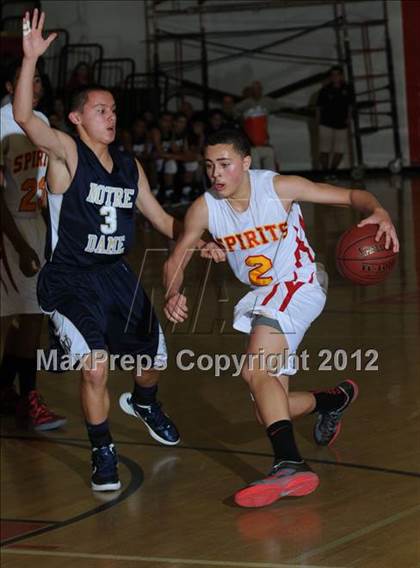 Thumbnail 1 in Notre Dame @ Paraclete (CIF SS Playoffs) photogallery.