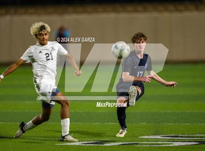 Thumbnail 1 in Midlothian vs. Baytown Goose Creek Memorial (UIL 5A Soccer Semifinals) photogallery.