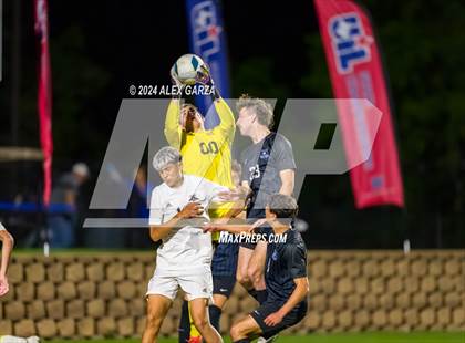 Thumbnail 1 in Midlothian vs. Baytown Goose Creek Memorial (UIL 5A Soccer Semifinals) photogallery.