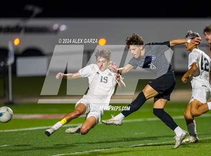 Thumbnail 3 in Midlothian vs. Baytown Goose Creek Memorial (UIL 5A Soccer Semifinals) photogallery.