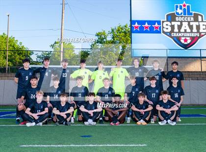 Thumbnail 1 in Midlothian vs. Baytown Goose Creek Memorial (UIL 5A Soccer Semifinals) photogallery.