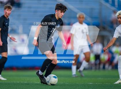 Thumbnail 1 in Midlothian vs. Baytown Goose Creek Memorial (UIL 5A Soccer Semifinals) photogallery.
