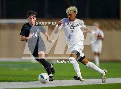 Thumbnail 3 in Midlothian vs. Baytown Goose Creek Memorial (UIL 5A Soccer Semifinals) photogallery.