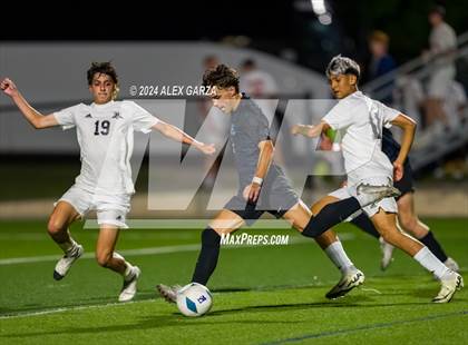Thumbnail 2 in Midlothian vs. Baytown Goose Creek Memorial (UIL 5A Soccer Semifinals) photogallery.