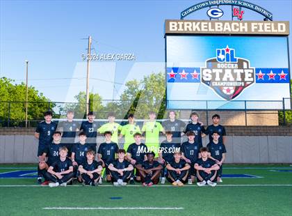 Thumbnail 3 in Midlothian vs. Baytown Goose Creek Memorial (UIL 5A Soccer Semifinals) photogallery.