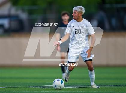 Thumbnail 1 in Midlothian vs. Baytown Goose Creek Memorial (UIL 5A Soccer Semifinals) photogallery.