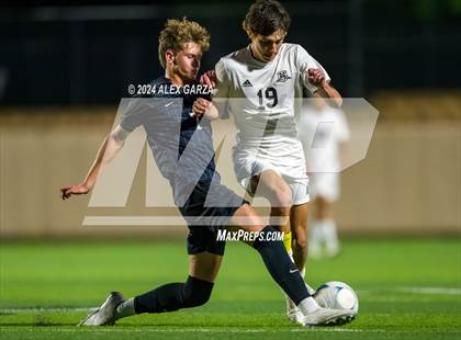 Thumbnail 1 in Midlothian vs. Baytown Goose Creek Memorial (UIL 5A Soccer Semifinals) photogallery.