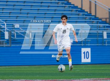 Thumbnail 3 in Midlothian vs. Baytown Goose Creek Memorial (UIL 5A Soccer Semifinals) photogallery.