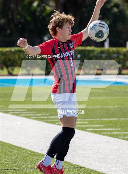 Thumbnail 2 in Tampa Prep vs. Tampa Catholic photogallery.