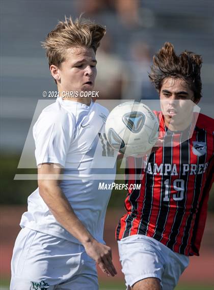 Thumbnail 1 in Tampa Prep vs. Tampa Catholic photogallery.