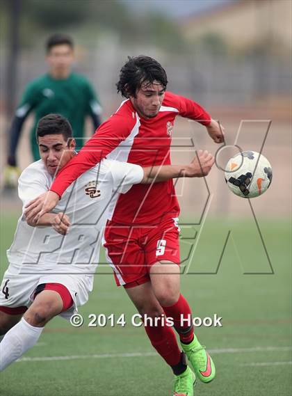 Thumbnail 3 in Tucson High Magnet School @ Salpointe Catholic (Brandon Bean Kickoff Classic - Semifinal) photogallery.