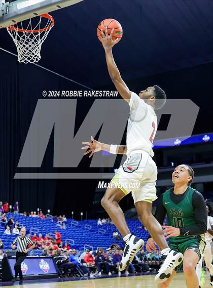 Thumbnail 3 in Cole @ Hitchcock (UIL 3A Basketball Semifinal) photogallery.
