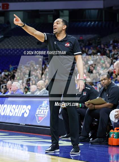 Thumbnail 2 in Cole @ Hitchcock (UIL 3A Basketball Semifinal) photogallery.