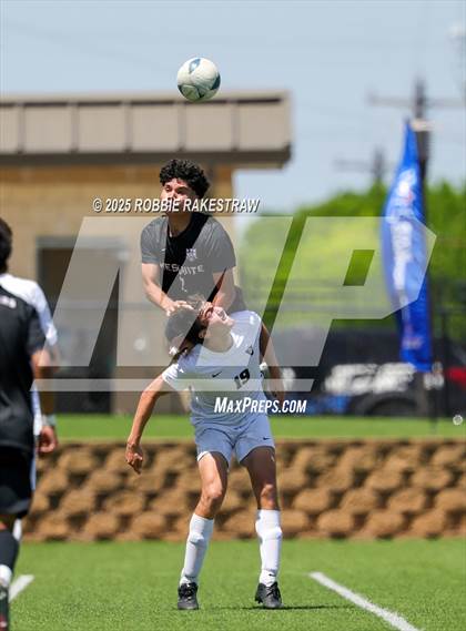 Thumbnail 1 in Vandegrift vs. Mesquite (UIL 6A Soccer Division II Final) photogallery.