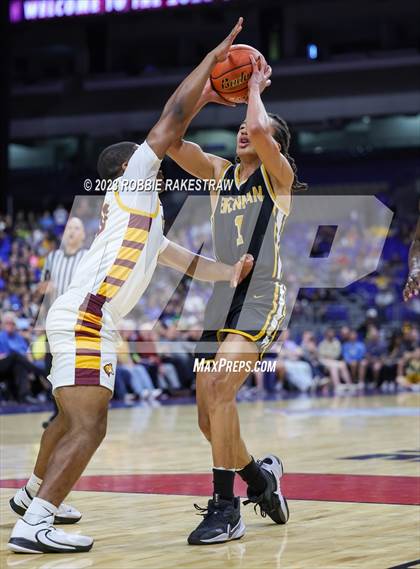 Thumbnail 3 in Beaumont United vs. Brennan (UIL 6A Basketball State Semifinal) photogallery.