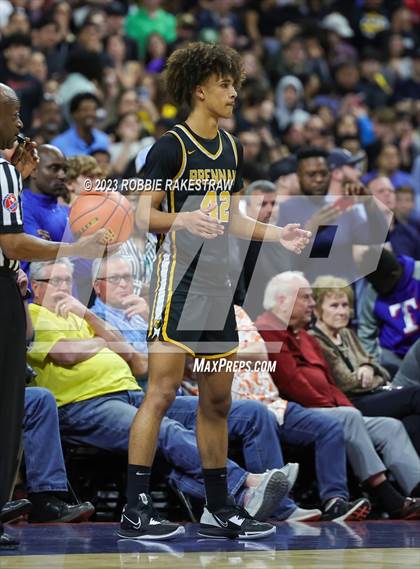 Thumbnail 3 in Beaumont United vs. Brennan (UIL 6A Basketball State Semifinal) photogallery.