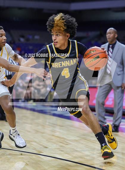 Thumbnail 1 in Beaumont United vs. Brennan (UIL 6A Basketball State Semifinal) photogallery.