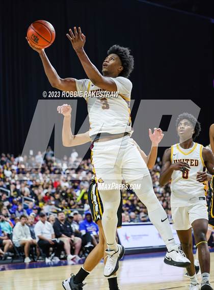 Thumbnail 3 in Beaumont United vs. Brennan (UIL 6A Basketball State Semifinal) photogallery.