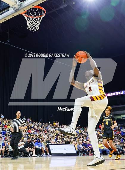 Thumbnail 3 in Beaumont United vs. Brennan (UIL 6A Basketball State Semifinal) photogallery.