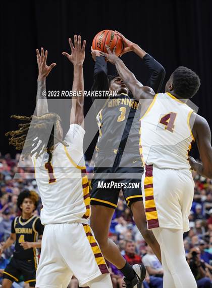 Thumbnail 2 in Beaumont United vs. Brennan (UIL 6A Basketball State Semifinal) photogallery.