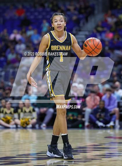 Thumbnail 2 in Beaumont United vs. Brennan (UIL 6A Basketball State Semifinal) photogallery.