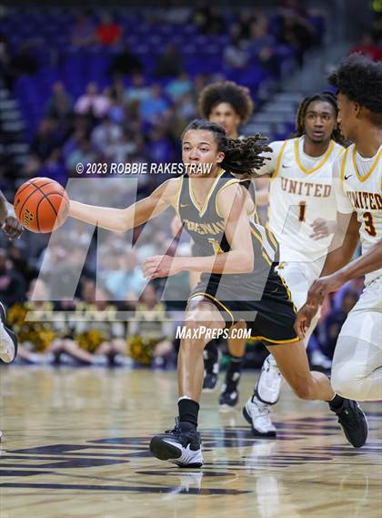 Thumbnail 1 in Beaumont United vs. Brennan (UIL 6A Basketball State Semifinal) photogallery.